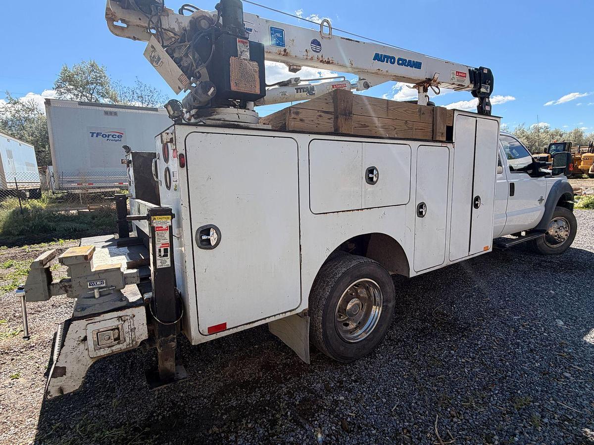 Used Ford F-450 Super Duty service truck 247k miles. Crane, Welder, Compressor, reels, outriggers included.