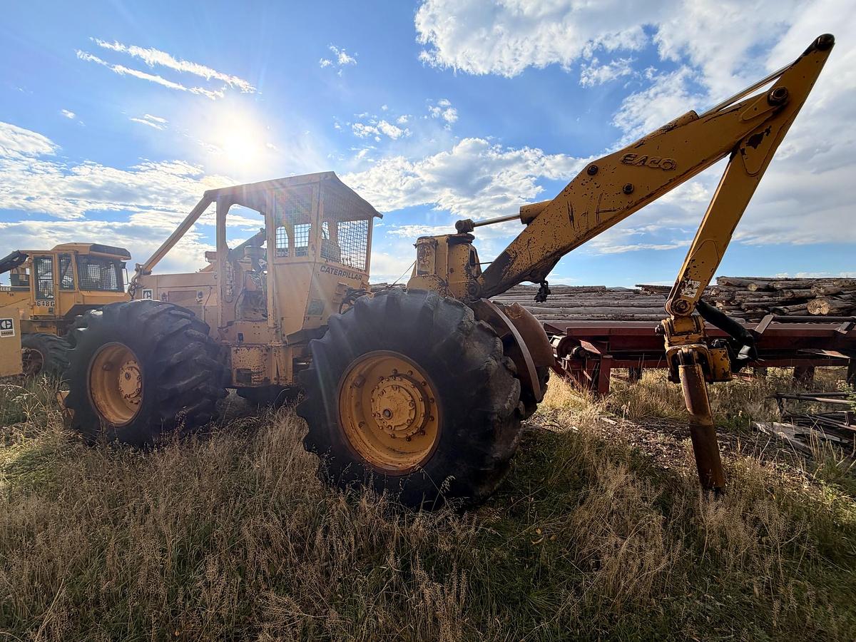 Used Caterpillar 518 Cable Skidder, Cat 3304 Diesel, Gearmatic 119 Winch, 1,764 Hours