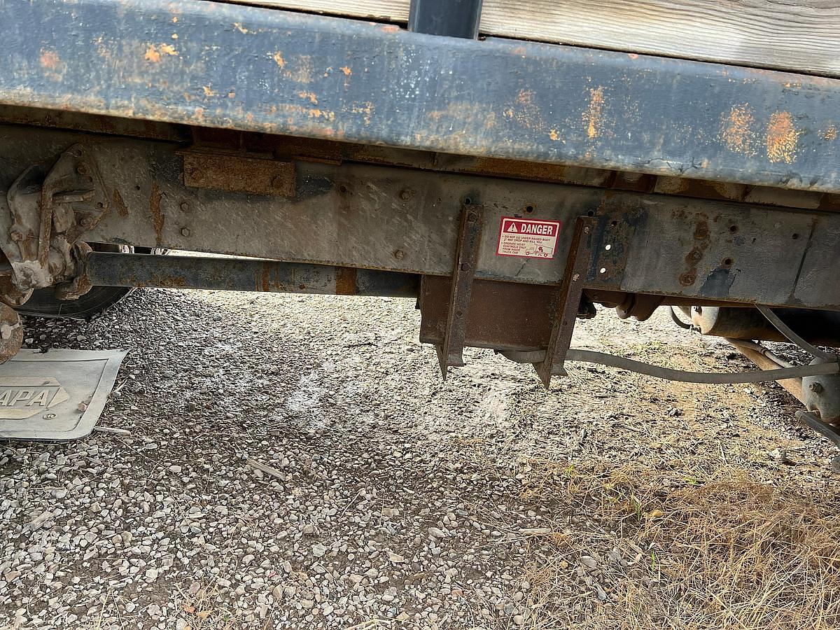 Used 1990 International 8300 Eagle Flatbed Dump Truck, Stake Body. flatbed