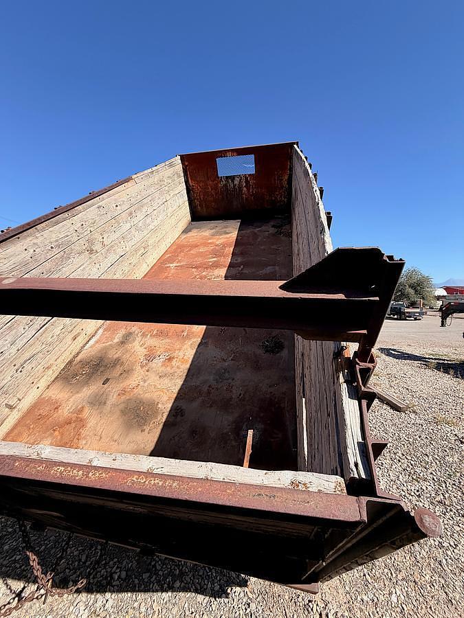 Used 1990 International 8300 Eagle Flatbed Dump Truck, Stake Body. flatbed