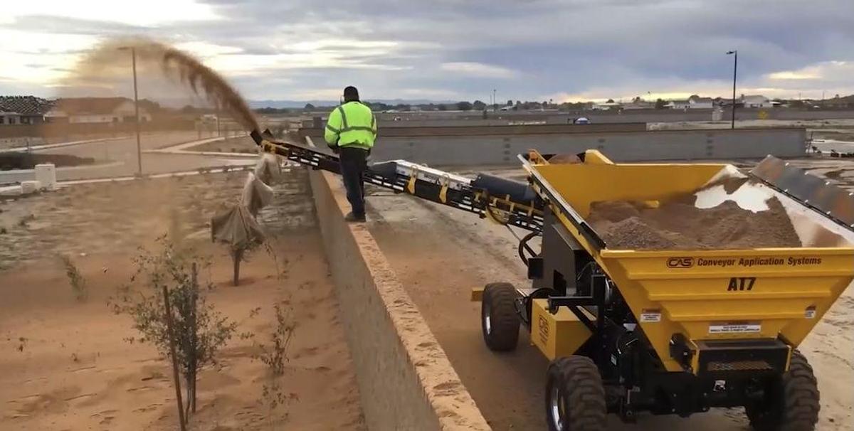 2018 CAS Conveyor Application Systems AT7 Slinger & conveyor