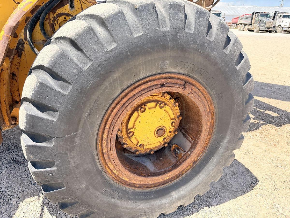 Used Cat 950 Loader with side dump trench bucket