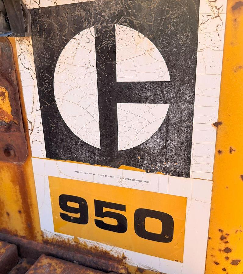 Used Cat 950 Loader with side dump trench bucket