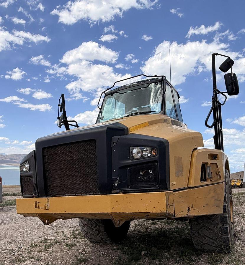 Used Caterpillar 740B, articulated dump truck with KTec Scraper