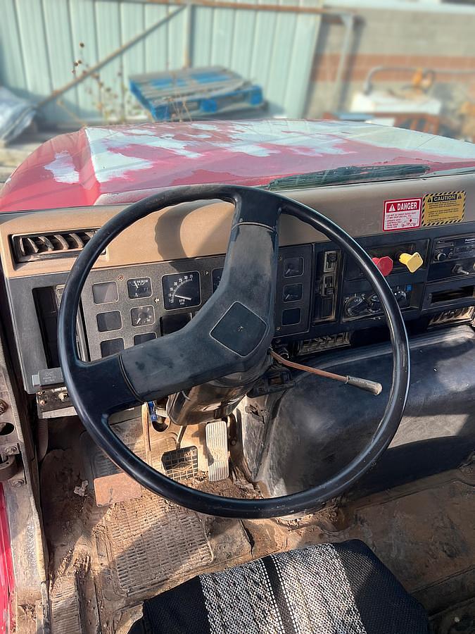 Used 1990 International 8300 Eagle Flatbed Dump Truck, Stake Body. flatbed