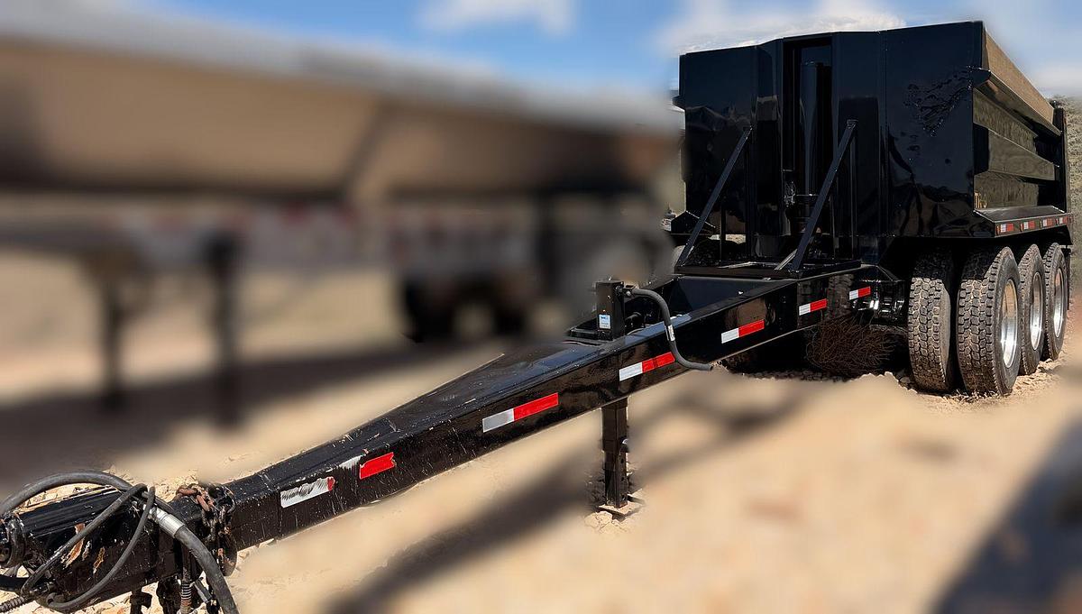 Used Wilson Triaxle Dump Pup Trailer fully reconditioned, 13' Bed | 33' long | 91" Box Height