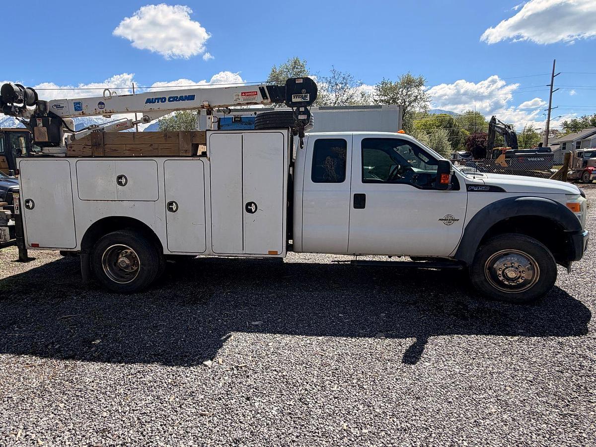 Used Ford F-450 Super Duty service truck 247k miles. Crane, Welder, Compressor, reels, outriggers included.