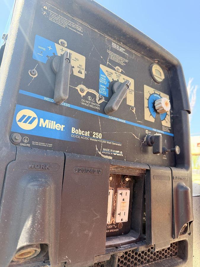 Used Ford F-450 Super Duty service truck 247k miles. Crane, Welder, Compressor, reels, outriggers included.