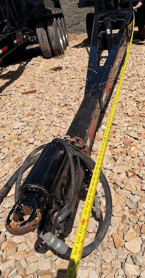 Used Custom dual axle pup hydraulic dump trailer