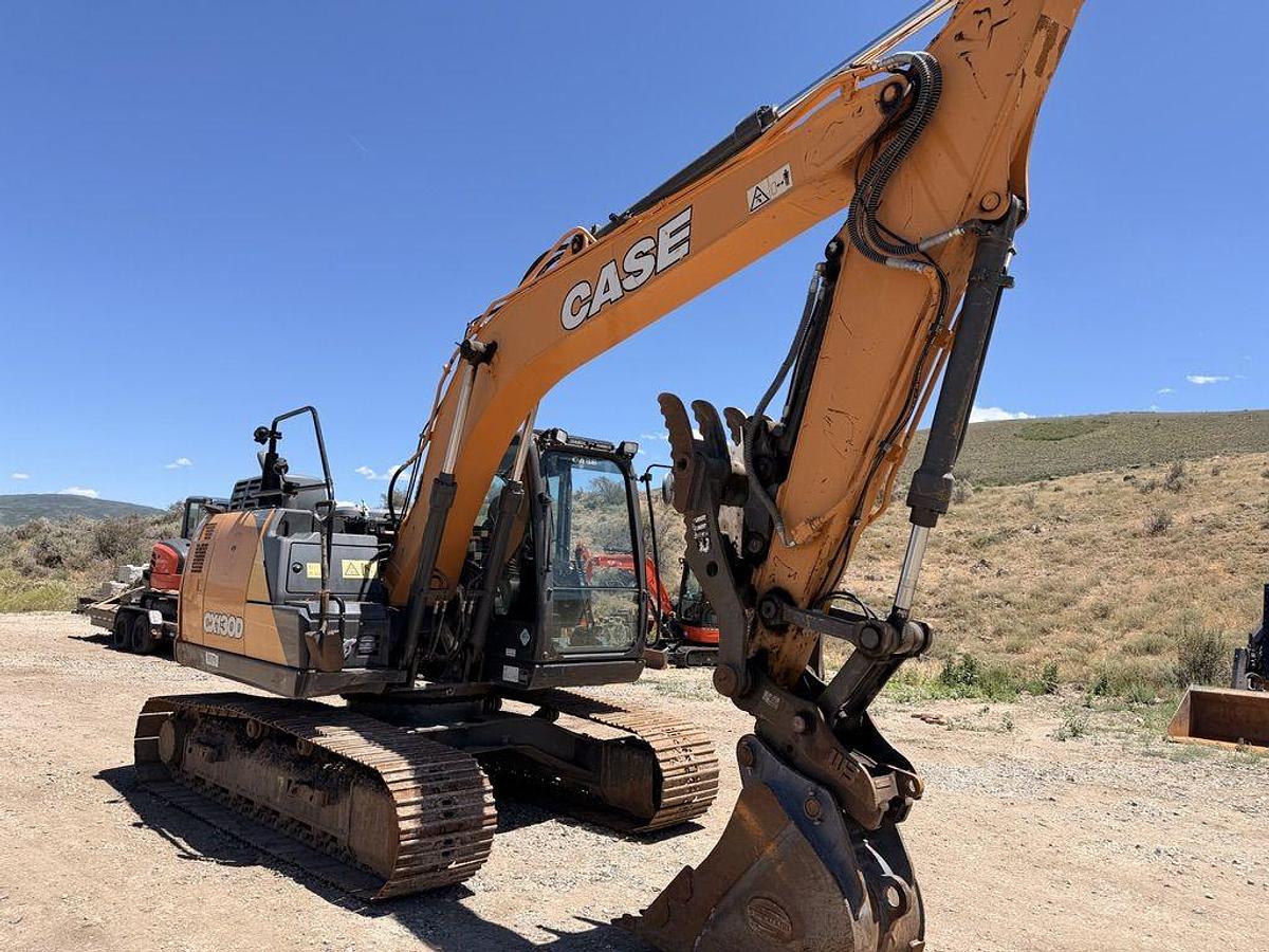 Used 2020 Case CX130D Excavator, LOW HOURS. ***TONS OF ATTACHMENTS INCLUDED*** and Hydraulic Thumb, 2,084.5 hrs, Isuzu turbodiesel