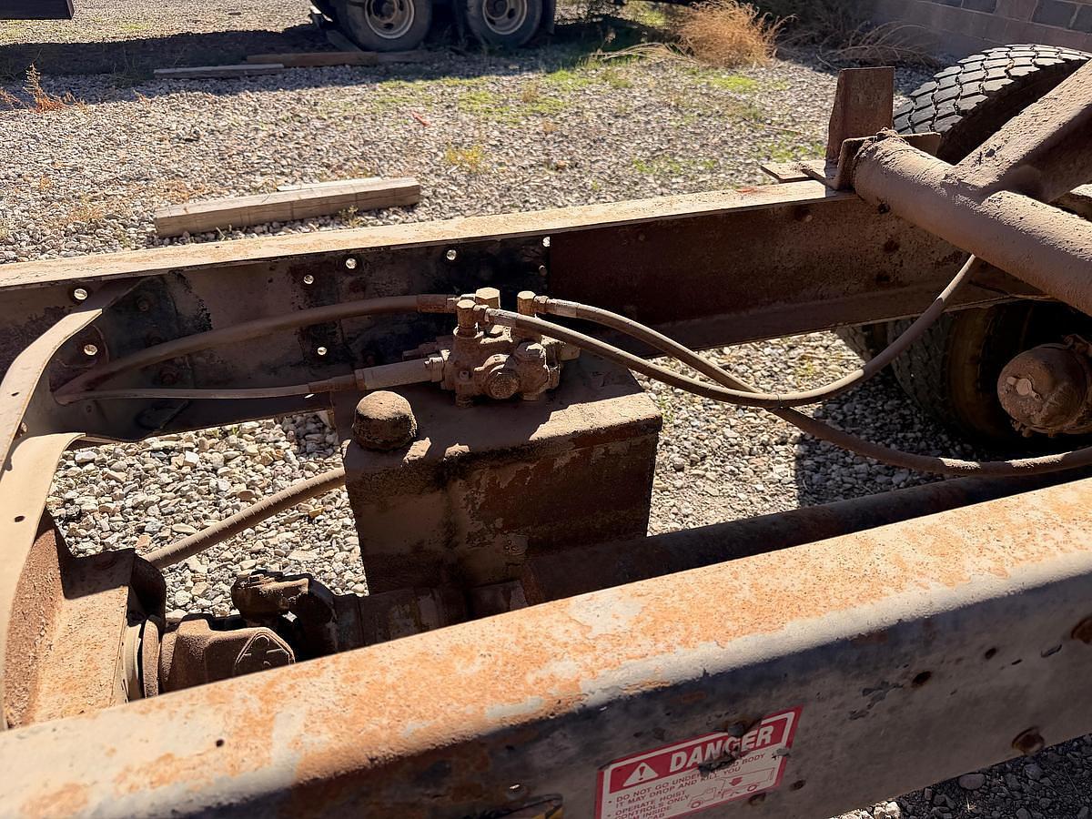 Used 1990 International 8300 Eagle Flatbed Dump Truck, Stake Body. flatbed