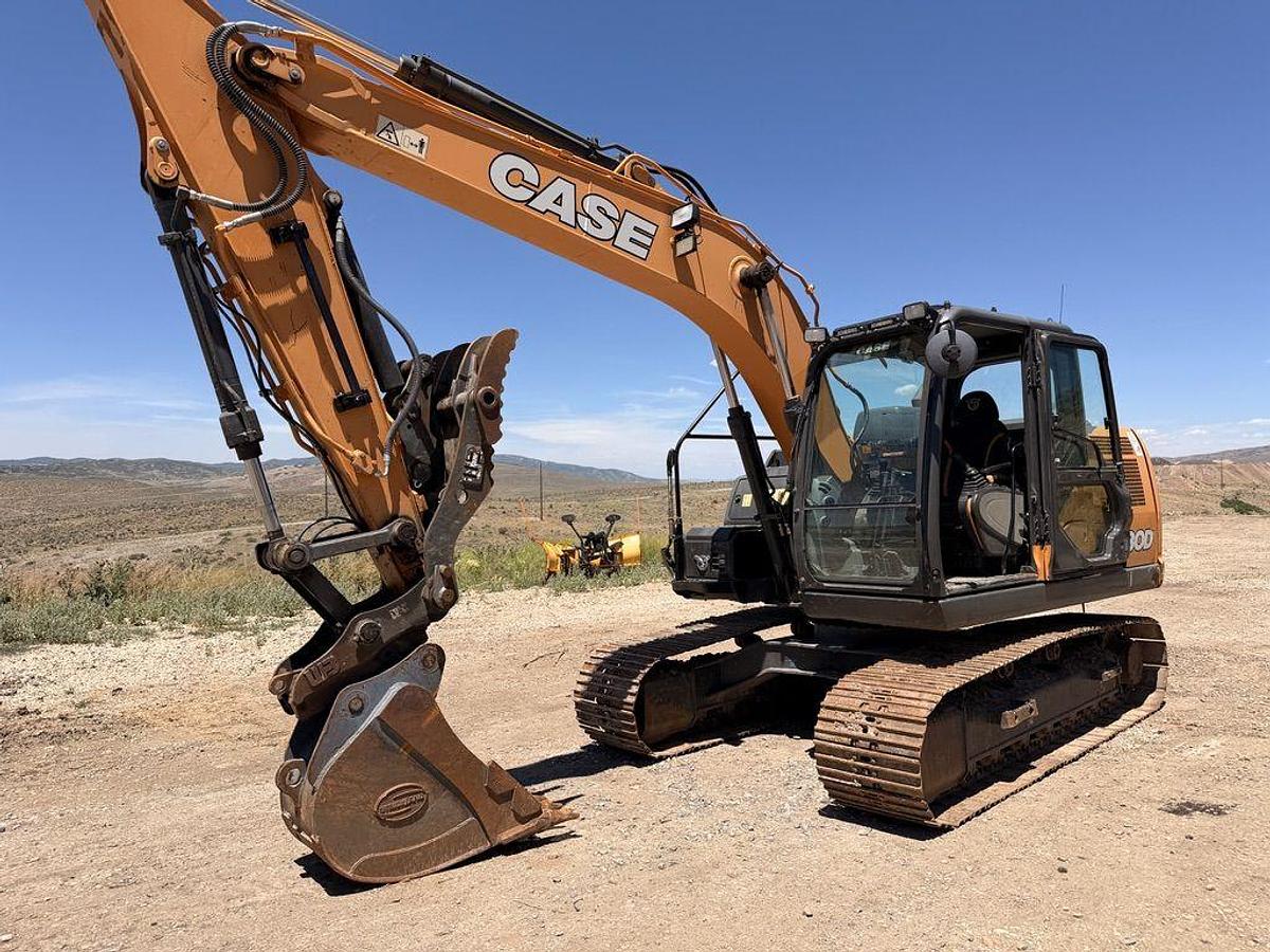 Used 2020 Case CX130D Excavator, LOW HOURS. ***TONS OF ATTACHMENTS INCLUDED*** and Hydraulic Thumb, 2,084.5 hrs, Isuzu turbodiesel