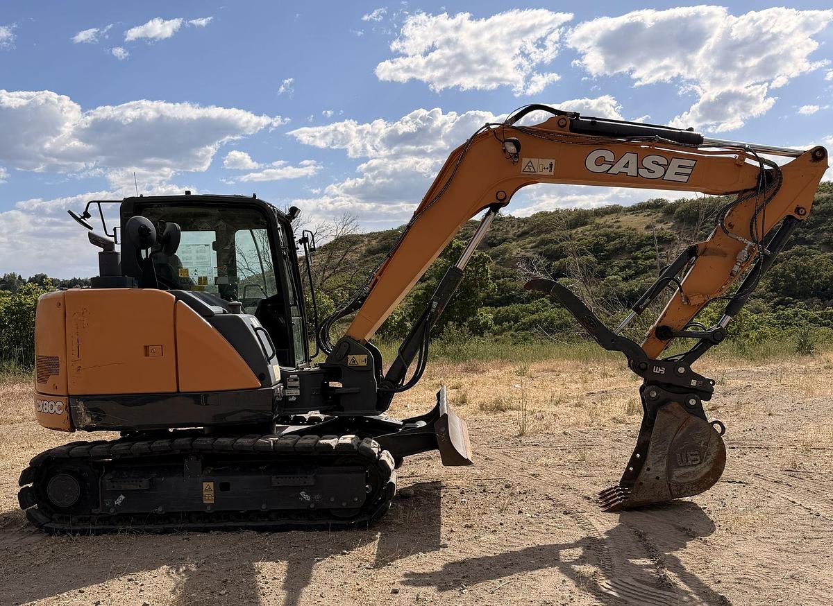 Used Case Midi Excavator Cx80C LOW HOURS 957 hrs