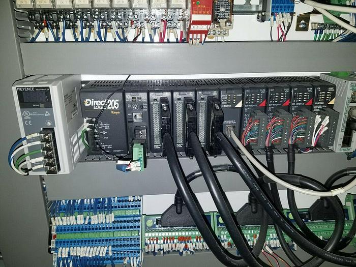 Used PLC controlled linear movement for stock reel feed system stamping press side