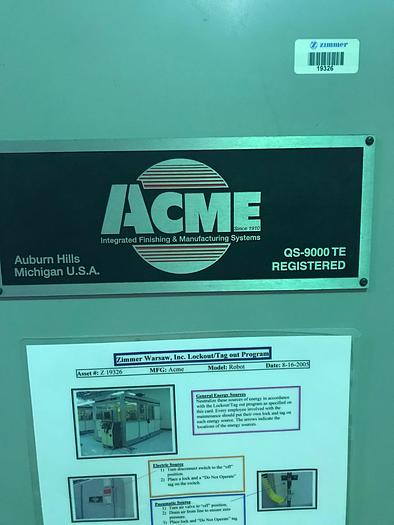 Used ACME/FANUC ROBOTIC POLISHING CELL WITH FANUC M710IB/45 ROBOT