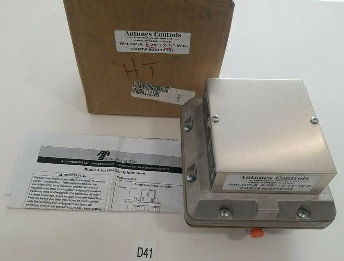 *NEW IN BOX* Antunes RHLGP-A 5-28" / 2-14" W.C. 804112105 + Warranty!