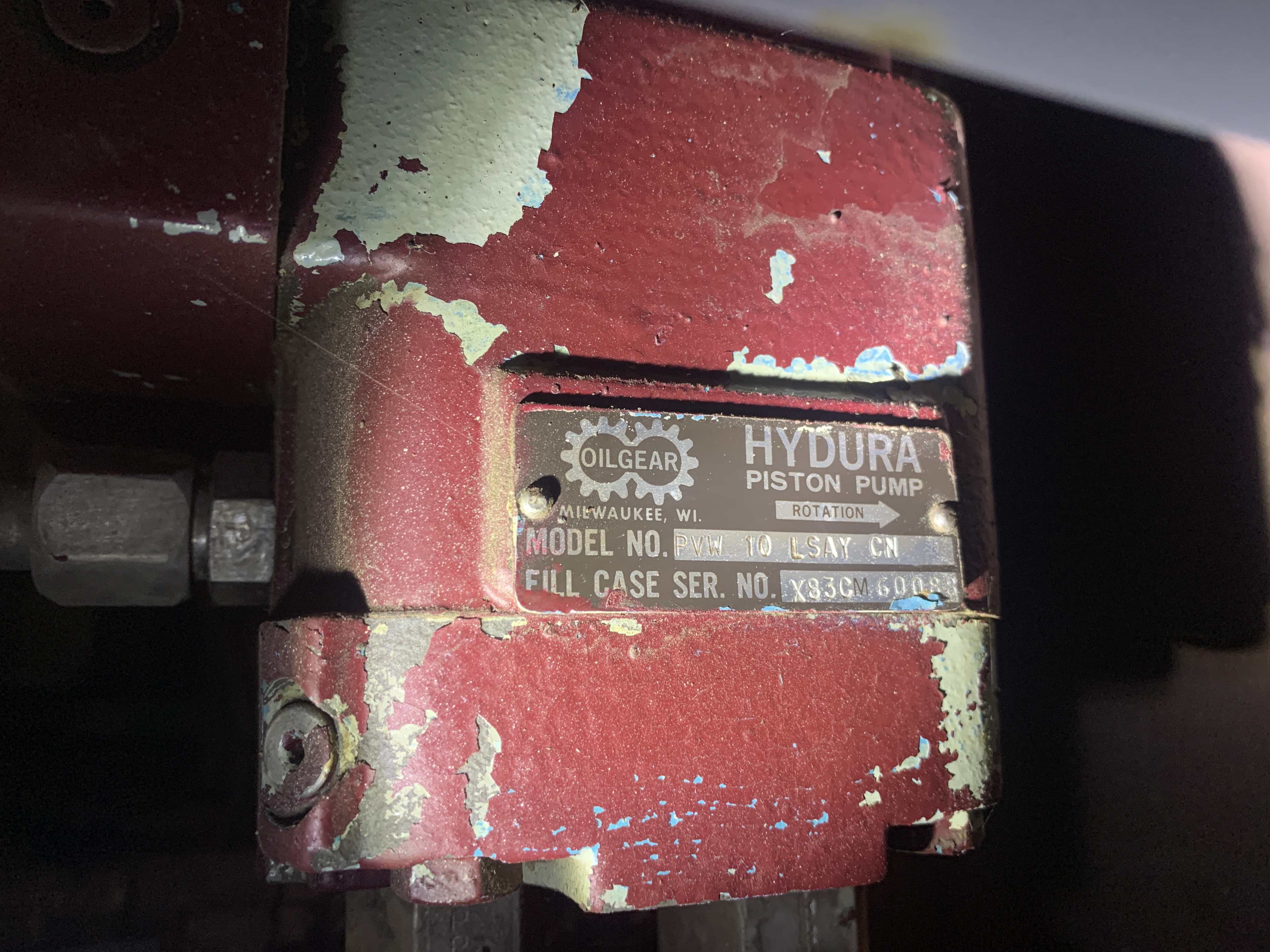 Used 7 1/2 HP Oilgear Model UA-45 Hydraulic Unit