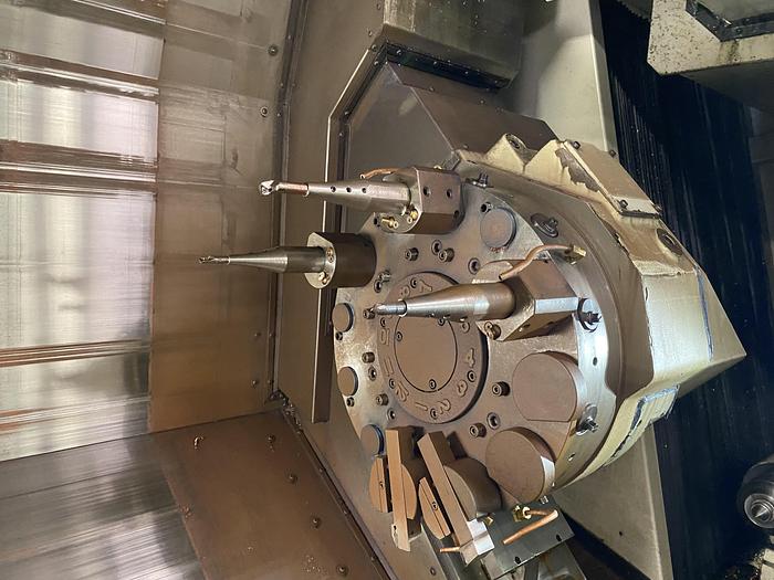 Used 2014 Okuma Genos L300EM CNC Lathe W/ Live Tooling