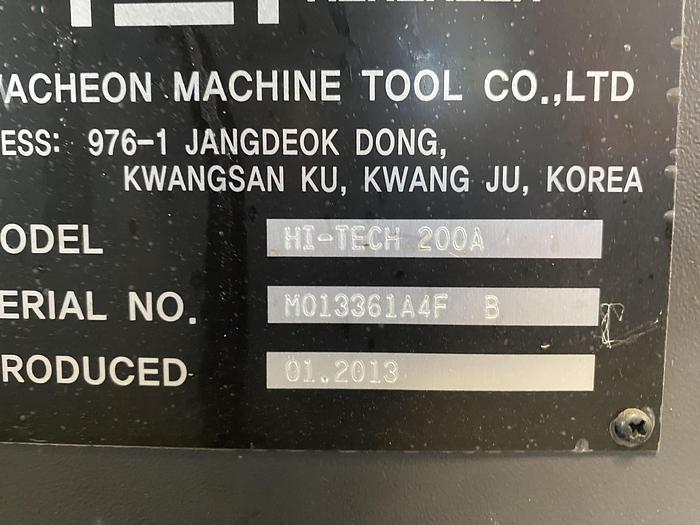 Used 2013 Hwacheon High Tech 200A