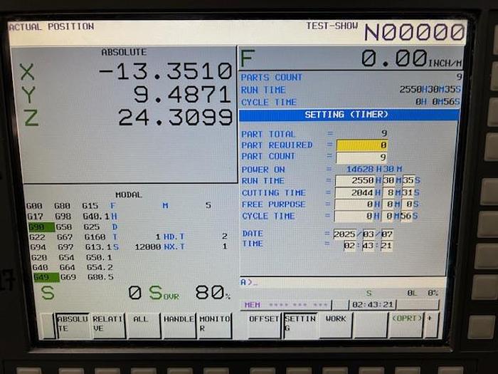 Used Samsung MCV-400 CNC Vertical Machining Center