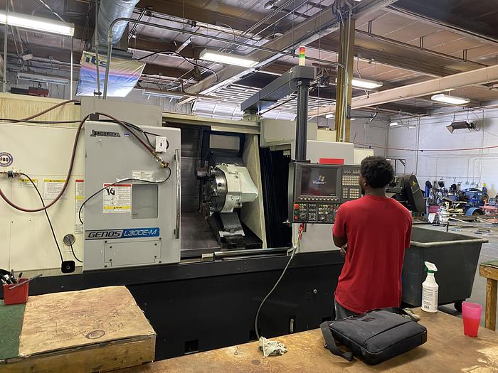 Used 2014 Okuma Genos L300EM CNC Lathe W/ Live Tooling