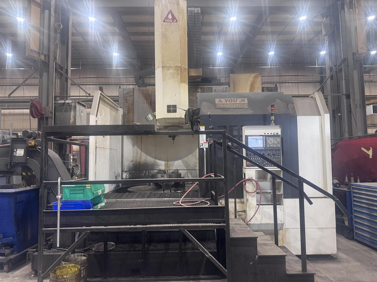 Used Youji YV-1600 CNC Vertical Lathe With Love Tooling
