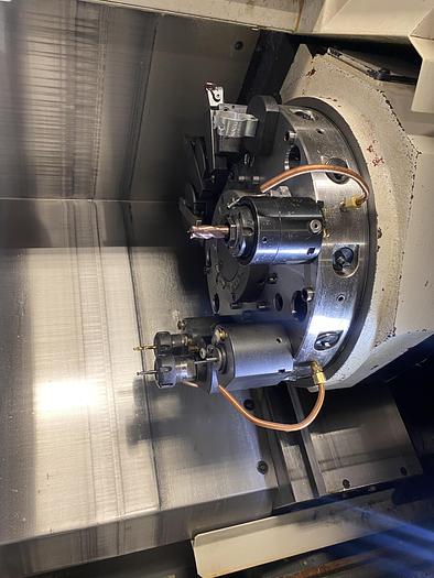 Used Okuma Genos L200E-M CNC Lathe W/ Live Tooling