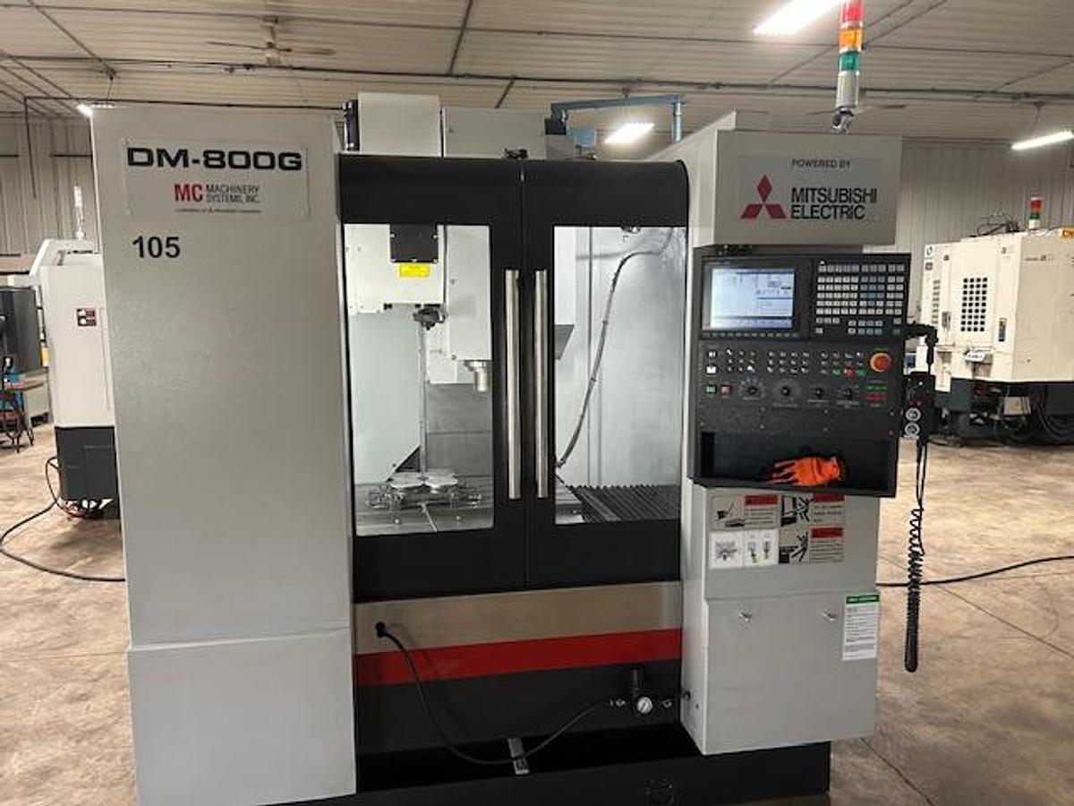 Used Mitsubishi DM 800-G CNC Vertical Machining Center W/Graphite Package