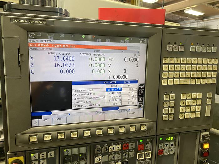 Used 2013 Okuma L300E MY CNC Slant Bed Lathe