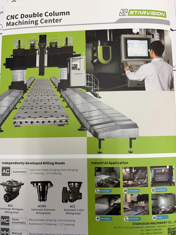 Used 2024 Starvision CM8237 CNC Gantry Mill