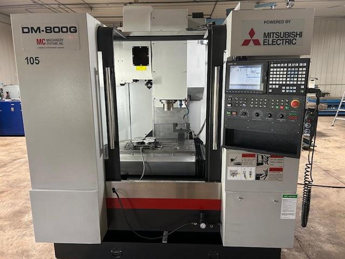 Used Mitsubishi DM 800-G CNC Vertical Machining Center W/Graphite Package
