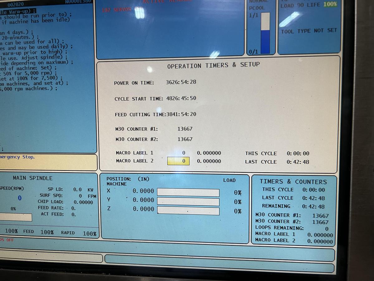 Used Haas VF-2 CNC Vertical Machining Center