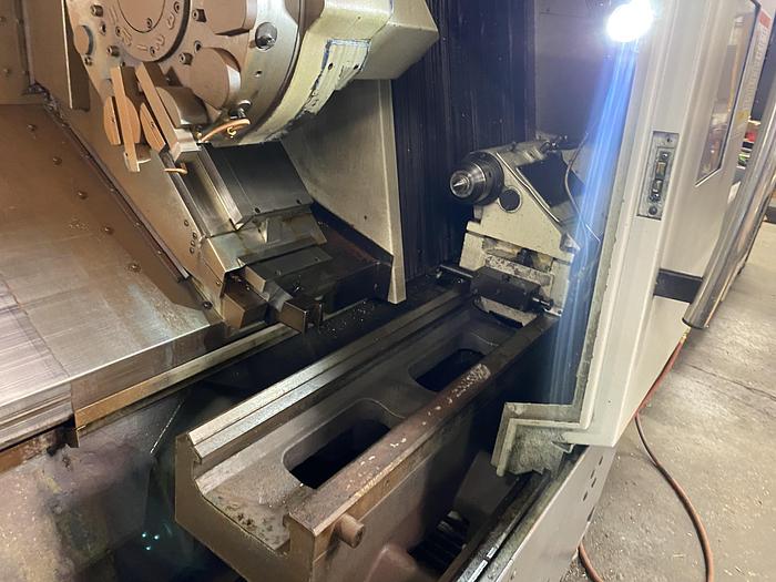 Used 2014 Okuma Genos L300EM CNC Lathe W/ Live Tooling