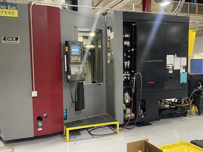 Used Okk HM6300 CNC 4-Axis Horizontal Machining Center