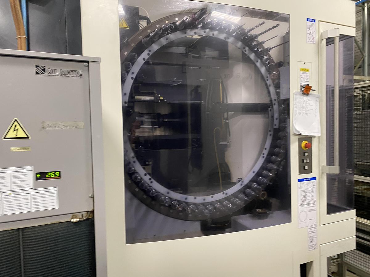 Used Makino a61 NX 4-Axis CNC Horizontal Machining Center Cell