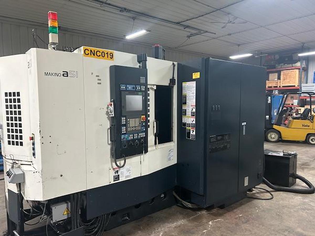 Used Makino a51 CNC 4-Axis Horizontal Machining Center