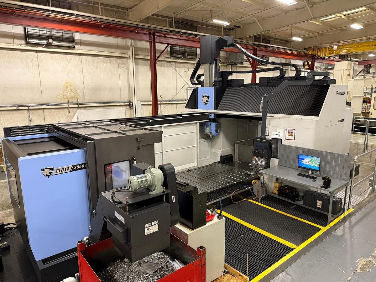 Used DN DBM 2550U Five-Axis CNC Bridge Mill