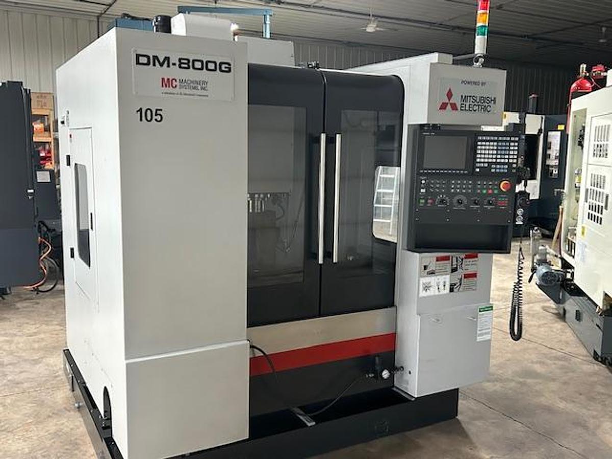 Used Mitsubishi DM 800-G CNC Vertical Machining Center W/Graphite Package