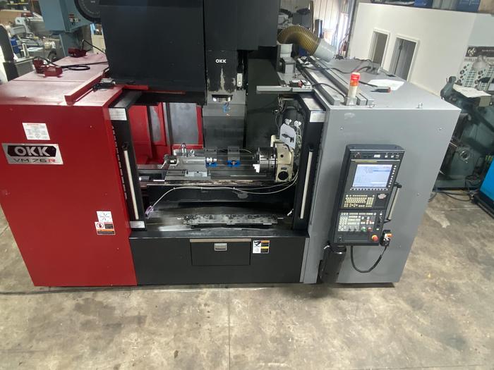 Used Okk VM76R CNC 4-Axis Vertical Machining Center