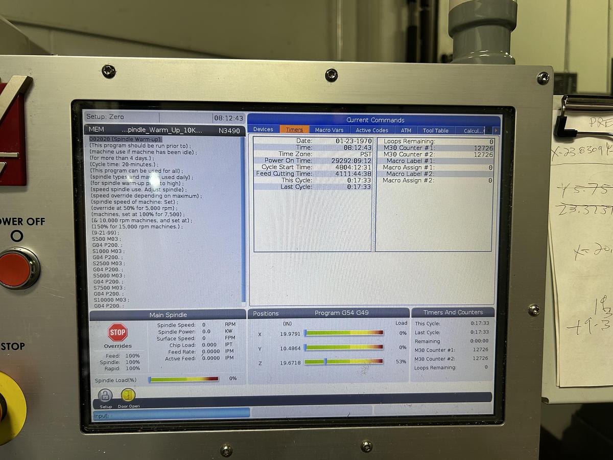 Used Haas VF3SSYT CNC Vertical Machining Center