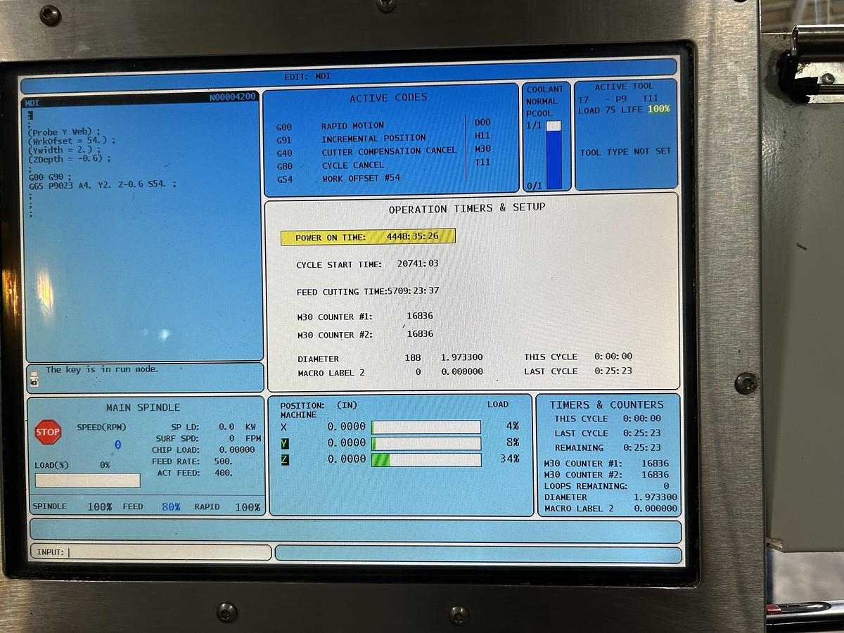Used Haas VF-5/40 CNC Vertical Machining Center