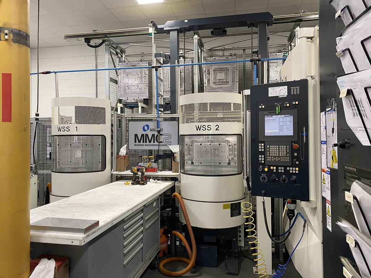 Used Makino a61 NX 4-Axis CNC Horizontal Machining Center Cell