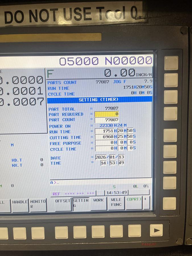 Used Toyoda VB-215 CNC Double Column Vertical Bridgemill