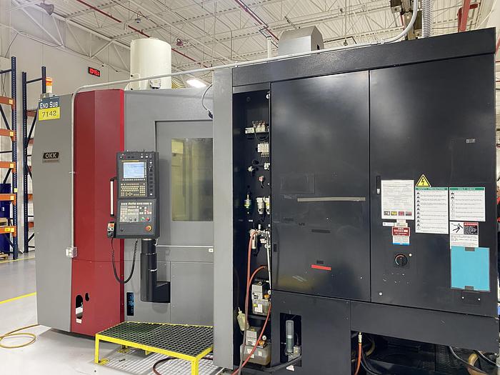 Used Okk HM6300 CNC 4-Axis Horizontal Machining Center