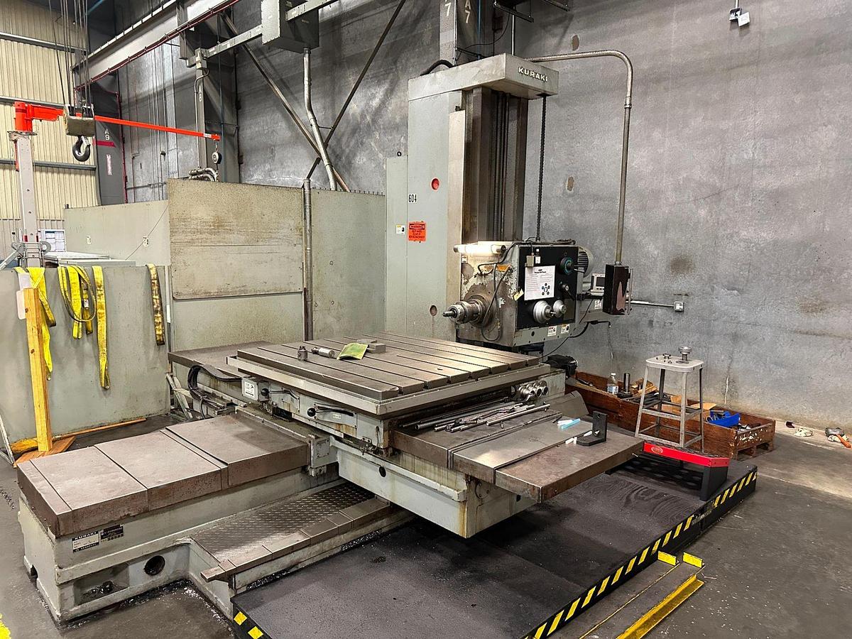 Used Kuraki KBT1103D 4" Horizontal Boring Mill