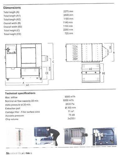 Used 2016 Felder RL350 Dust Collector
