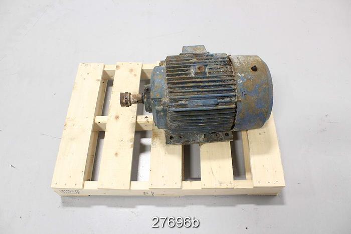 Used Reliance P25G3317M Ac Motor, 20 Hp, 1760 Rpm, 230/460V, 47/23.5 Amps, S.F. 1.15, 256T Frame #27696