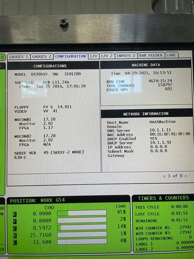 Used 2014 Haas DS-30SSY