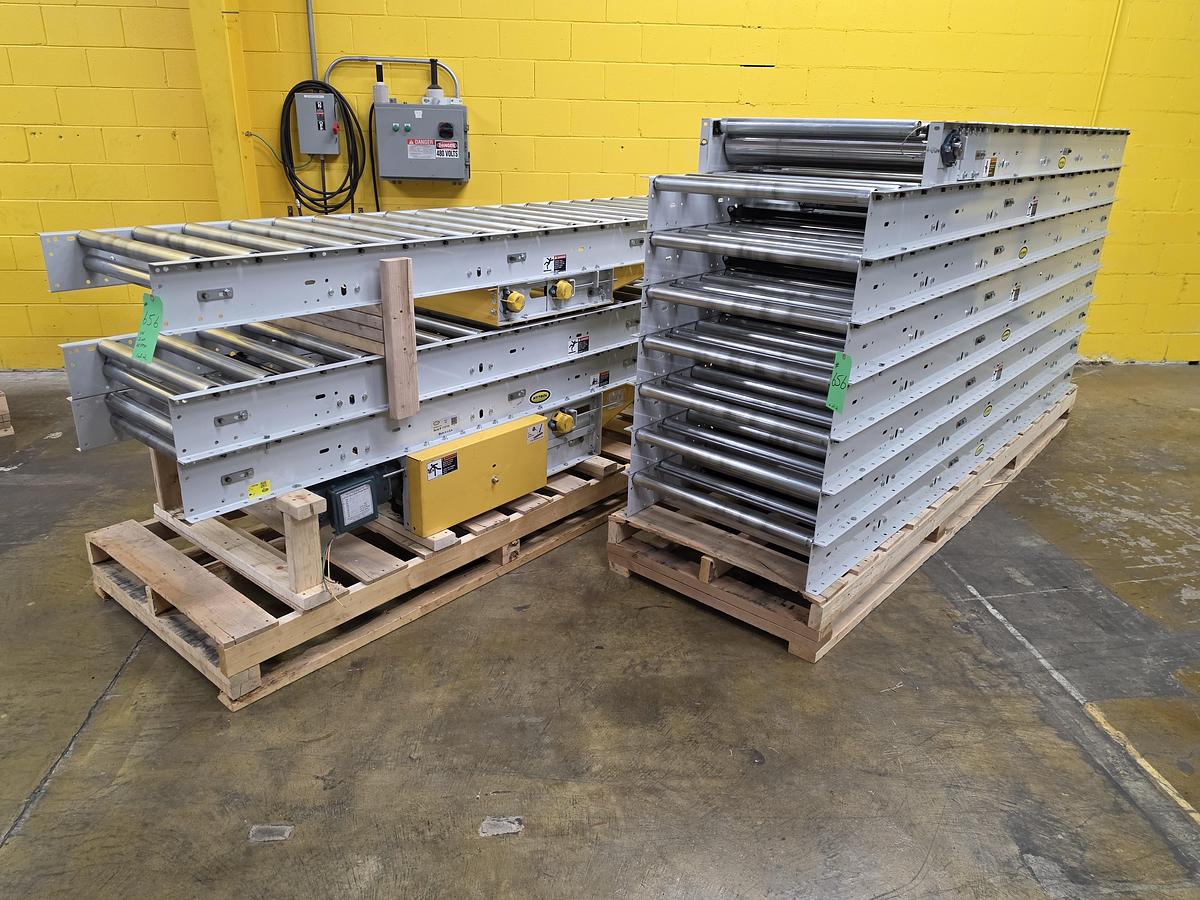 Used Hytrol Roller Bed Belt Conveyor 30" x 79' (#655)