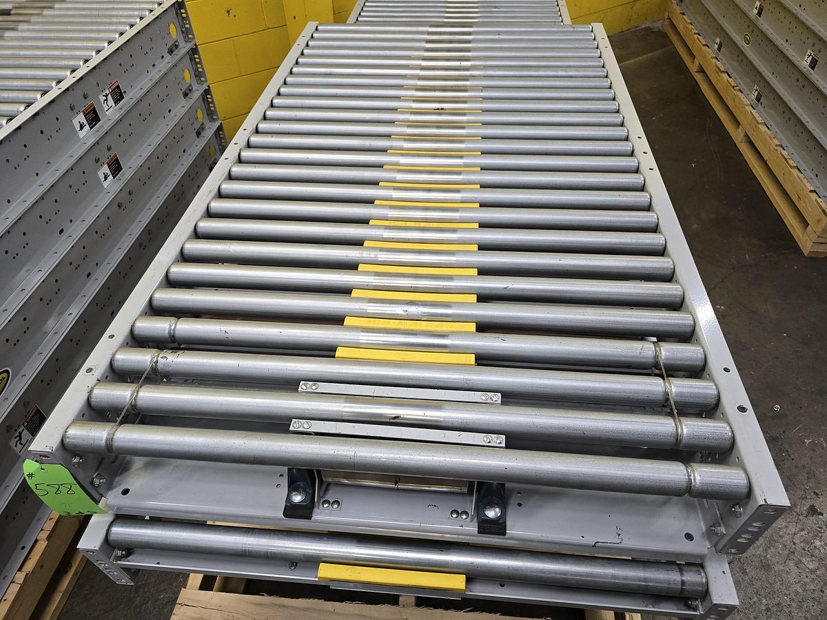Used Hytrol ABLR Live Roller Conveyor 42" x 71' (#588)
